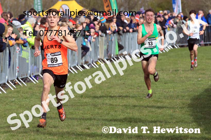 Mens Under-20s 2023 UK CAU Inter Counties Cross Country Champs, Prestwold Hall, Loughborough. Photo: David T. Hewitson/Sports for All Pics